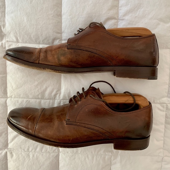 Men’s Prada Cap Toe Lace Up Shoes/ sz 8 - Picture 5 of 9